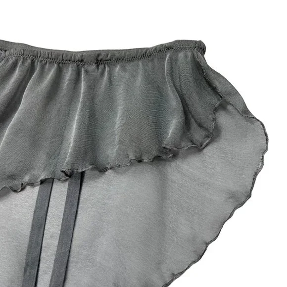 SKIMS Romance Garter Bikini Charcoal Womens XL - Picture 6 of 16